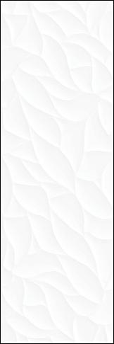 Керамическая плитка Cersanit Плитка Glory рельеф белый 25х75