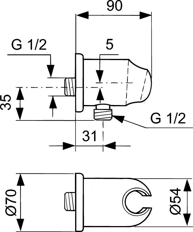 Душевой комплект Ideal Standard Alpha 7 в 1 «ВСЕ для встройки» BD003AA - 13 изображение