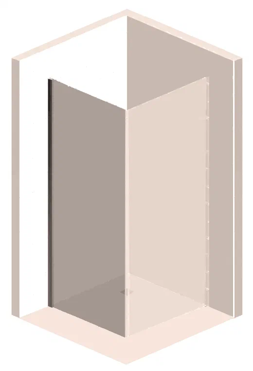 Душевой уголок Vincea Orta VSR-1O8080CH-L 80x80 см хром, стекло шиншилла, левый - 10 изображение