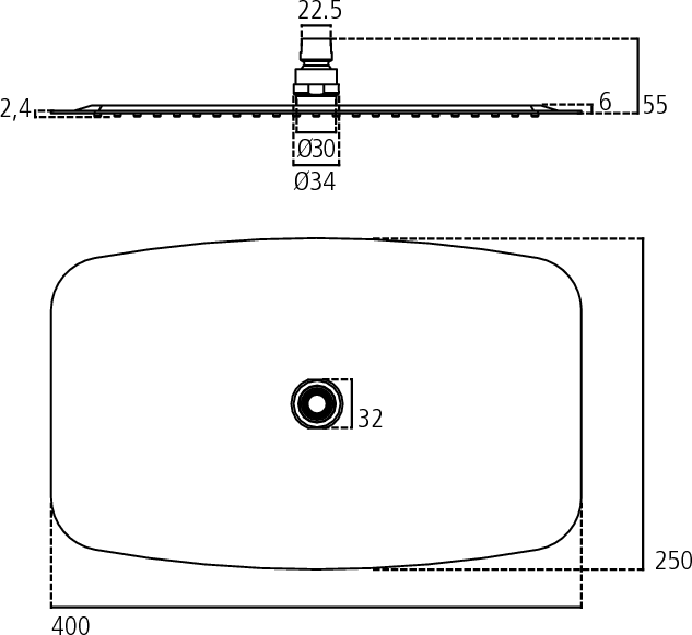Верхний душ Ideal Standard Idealrain Luxe B0391MY - 3 изображение