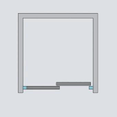 Душевая дверь Radaway Furo DWJ 77,2 см 10107772-54-01L стекло прозрачное, профиль черный - 8 изображение