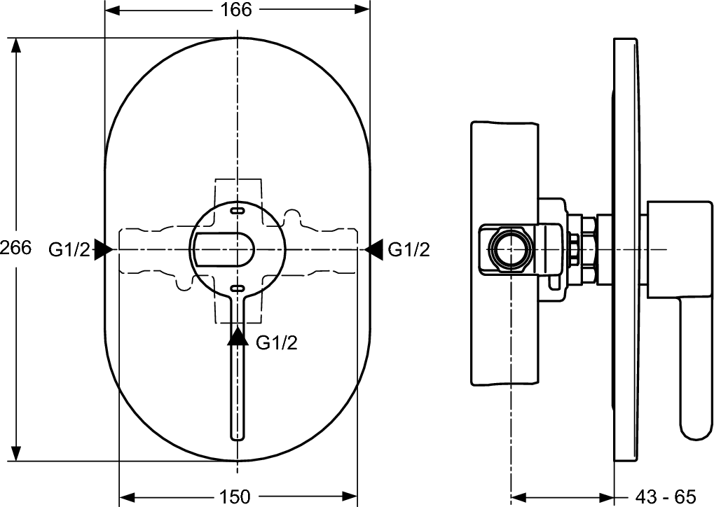 Смеситель Ideal Standard Ceraplus Sequential для душа с цикловым затвором A4090AA - 2 изображение