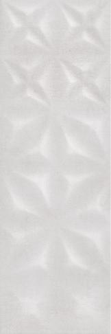 Керамическая плитка Cersanit Плитка Apeks рельеф светло-серый 25х75