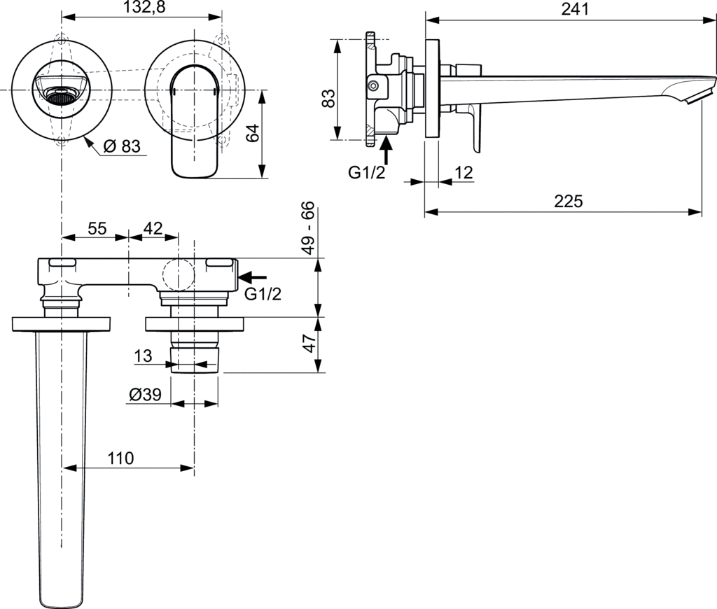 Смеситель Ideal Standard Connect Air для раковины A7009AA хром - 3 изображение