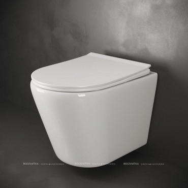 Комплект подвесной безободковый унитаз Ceramica Nova HighLight Rimless CN1804 с ультра-тонким сиденьем SoftClose + инсталляция Creto Standart 1.1 INST-CR-1.1 - 4 изображение