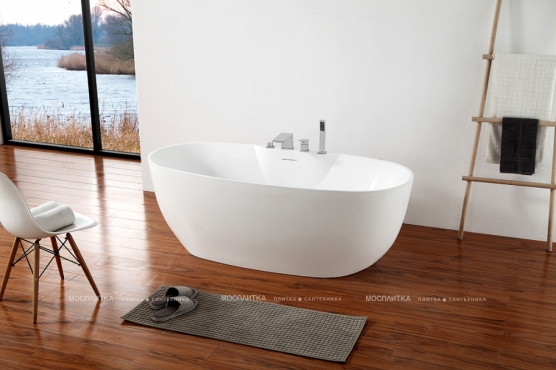 Акриловая ванна Abber 170х80 см AB9323, белая - 3 изображение