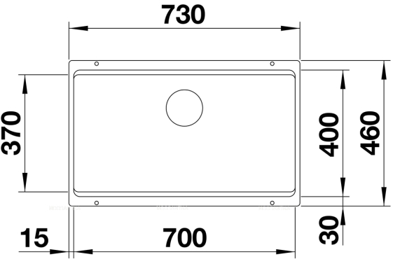 Кухонная мойка Blanco Etagon 700-U Silgranit 525168 темная скала - 10 изображение