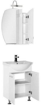 Комплект мебели для ванной Aquanet Моника 60 белый - 2 изображение