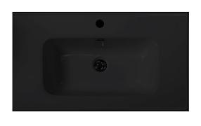 Раковина BelBagno керамическая BB600ETL-MB, чёрная матовая, 610x460x170