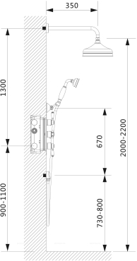 Душевая система Timo Nelson SX-1391/02SM - 2 изображение