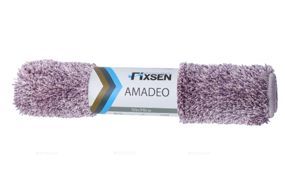 Коврик для ванной Fixsen Amadeo 1-ый фиолетовый, 50х70 см. FX-3001P - 3 изображение