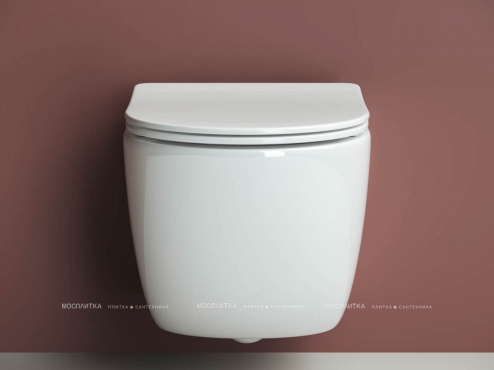 Комплект подвесной безободковый унитаз Ceramica Nova Forma Rimless CN3009 с крышкой-сиденьем + инсталляция Bocchi 8010-1000 - 3 изображение
