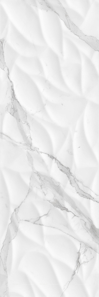 Керамическая плитка Creto Декор Statuario White W M/STR 25x75 NR Glossy 1