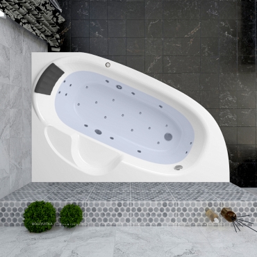 Акриловая ванна Lavinia Boho Bell Pro, 150x100 см. правая, 36140HAC - 3 изображение