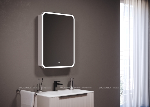 Зеркальный шкаф Creto Zoe 60х80 с LED подсветкой 16-602800Z - 9 изображение