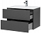 Комплект мебели для ванной Aquanet Алвита 80 серый антрацит - 14 изображение