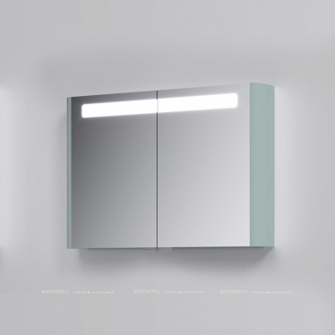 Зеркальный шкаф Am.Pm Sensation M30MCX1001GG, 100 см, с подсветкой, мятный - 5 изображение