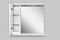 Зеркальный шкаф Am.Pm Like M80MPL0801WG левый 80 см белый глянец с подсветкой - 8 изображение