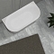 Ванна из искусственного камня 170х75 Abber Stein AS9630 белая матовая - 3 изображение
