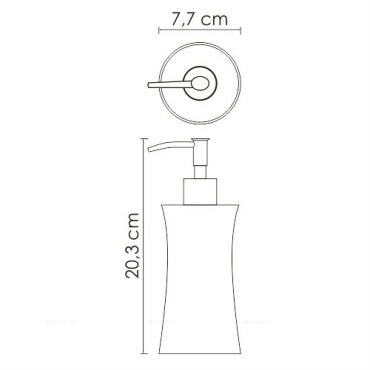 Дозатор для жидкого мыла WasserKRAFT Salm K-7699 - 2 изображение