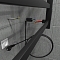 Полотенцесушитель электрический Маргроид Вид 81-10 профильный 60х53 см 8110-6050-1083-9005R матовый черный - 6 изображение