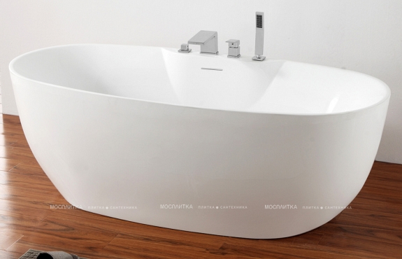 Акриловая ванна Abber 170х80 см AB9323, белая - 2 изображение