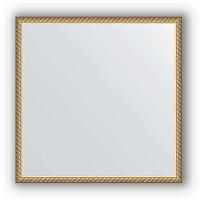 Зеркало в багетной раме Evoform Definite BY 0617 58 x 58 см, витая латунь