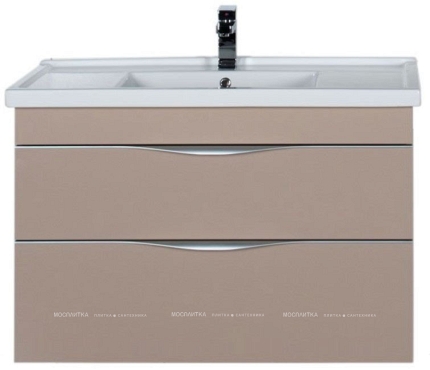 Комплект мебели для ванной Aquanet Эвора 100 капучино - 4 изображение