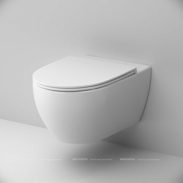 Комплект подвесной безободковый унитаз Am.Pm Awe C111700WH белый + инсталляция Bocchi 8010-1000 - 4 изображение