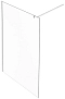 Душевая перегородка Jacob Delafon Contra Mix N'Match 140х200 см E22W140-NF стекло прозрачное, без профиля - 4 изображение