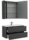 Комплект мебели для ванной Aquanet Алвита 100 серый антрацит - 5 изображение