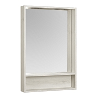Зеркальный шкаф Aquaton Флай 60 1A237602FA860 белый/дуб крафт