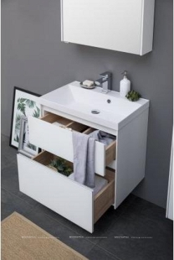 Комплект мебели для ванной Aquanet Гласс 70 белый - 20 изображение