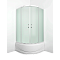 Душевой уголок Erlit Comfort 80х80 см ER0508T-C3 профиль серебро, стекло матовое - 2 изображение
