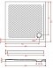 Душевой поддон ArtCeram 90x90x5,5см PDQ008 05; 00 квадратный белый матовый - 3 изображение