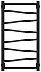 Полотенцесушитель водяной Сунержа Сирокко 80х40 см 31-0253-8040 матовый черный - 2 изображение