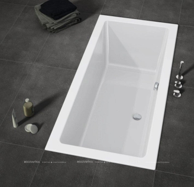 Акриловая ванна Riho Lugo 180x80 см L Plug&Play - 4 изображение