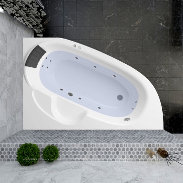 Акриловая ванна Lavinia Boho Bell Pro, 150x100 см. правая, 36100H00 - 4 изображение