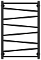Полотенцесушитель водяной Сунержа Сирокко 80х50 см 31-0253-8050 матовый черный - 2 изображение