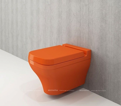 Крышка-сиденье для унитаза Bocchi Taormina/Jet Flush A0300-012 (A0301-012) оранжевое - 2 изображение