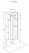 Шкаф-пенал 40 см Aquaton Оливия 1A254603OLVG0, бежевый / дуб веллингтон - 3 изображение