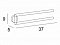 Полотенцедержатель двойной Inda Gealuna A10150CR, 37 см - 2 изображение