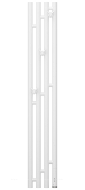 Полотенцесушитель электрический Сунержа Кантата 3.0 120х19,1 см 30-5847-1216 матовый белый - 2 изображение