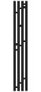 Полотенцесушитель электрический Сунержа Кантата 3.0 120х19,1 см 15-5847-1216 тёмный титан муар - 2 изображение