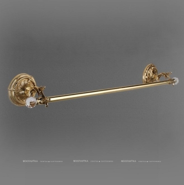 Полотенцедержатель Art&Max Barocco Crystal AM-1779-Br-C 70 см, бронза - 2 изображение