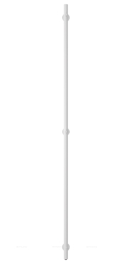 Полотенцесушитель электрический Сунержа Аскет 165х5 см 30-0850-1650 матовый белый - 2 изображение