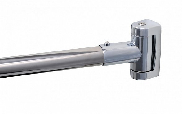 Карниз для ванной дуговой Fixsen нерж.сталь-хром max. 180 см. FX-25144