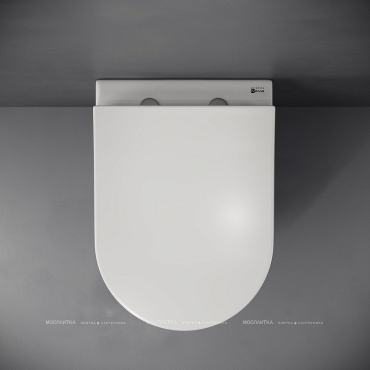 Комплект подвесной безободковый унитаз Ceramica Nova Mia Rimless CN1805 с ультра-тонким сиденьем SoftClose + инсталляция Creto Standart 1.0 INST-CR-1.0 - 5 изображение