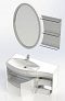 Комплект мебели для ванной Aquanet Опера 115 L 2 двери 2 ящика белый - 15 изображение