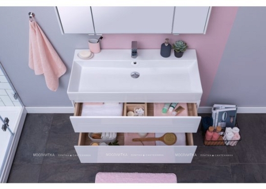 Комплект мебели для ванной Aquanet Бруклин 70 белый - 13 изображение